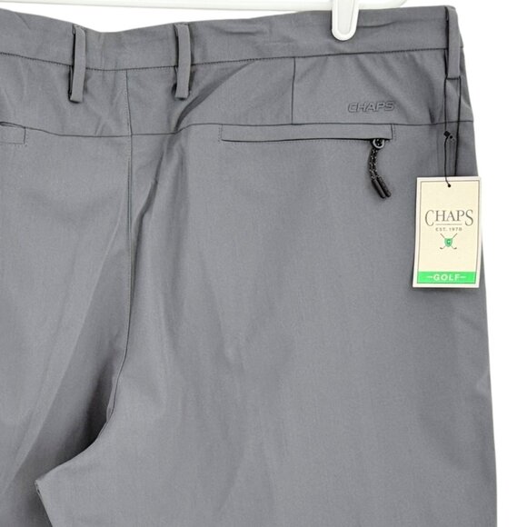 Chaps Golf Men's Slim Fit Gray Stretch Shorts Size 40 Comfort Waistband NWT - Picture 4 of 11